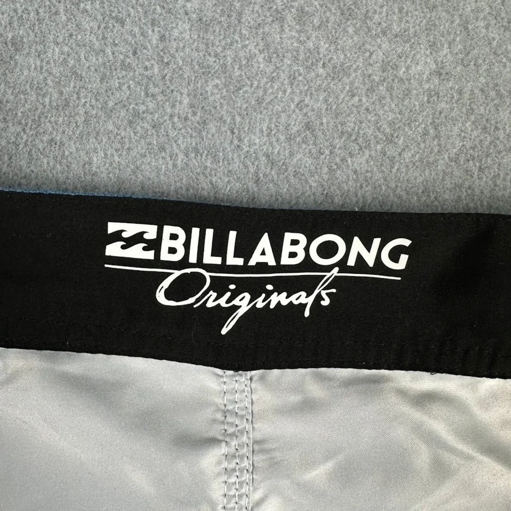 Billabong Mens Blue Striped Board Shorts‎ Swim Trunks Size 36